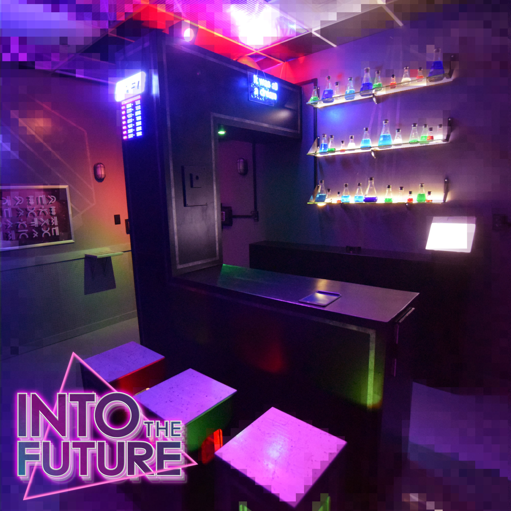 snapshot of the into the future escape room 