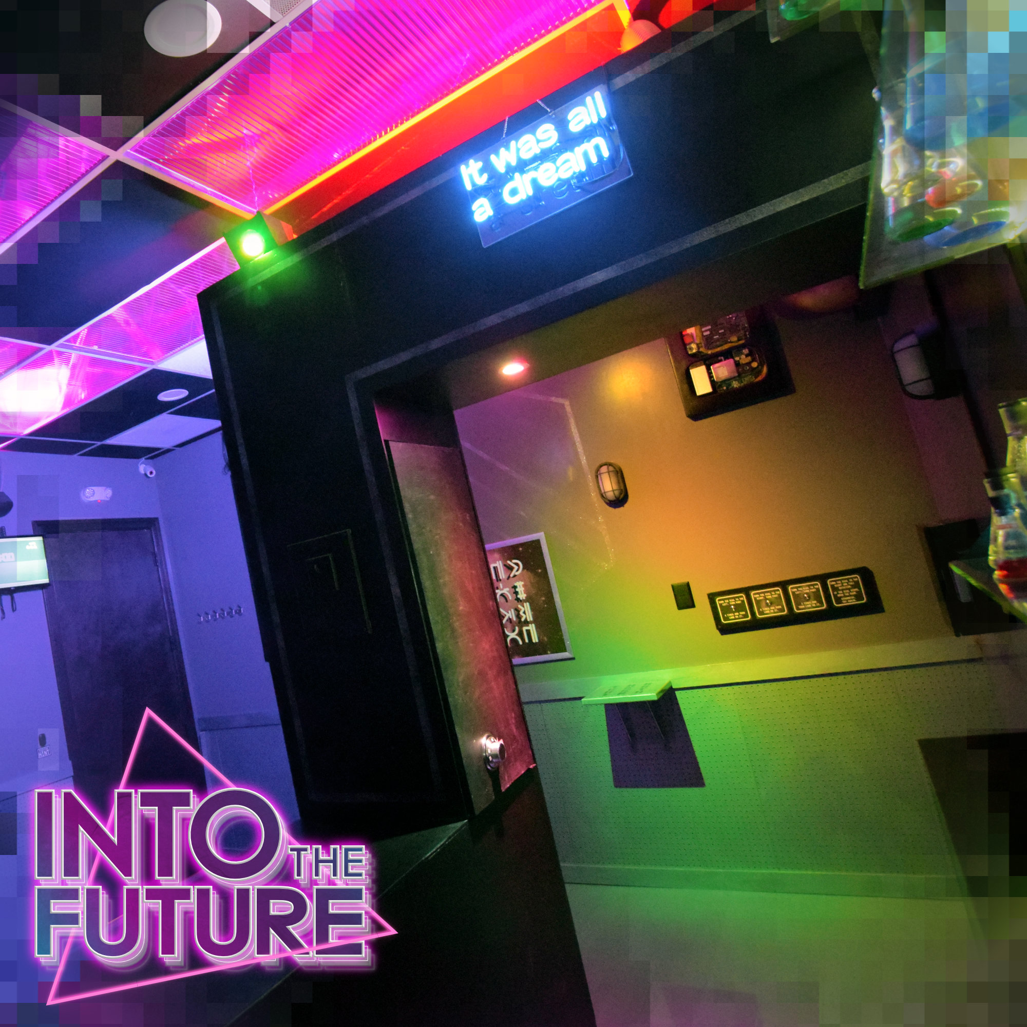 snapshot of the into the future escape room 